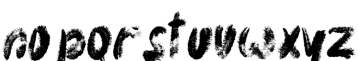 Zombie Predator Font LOWERCASE