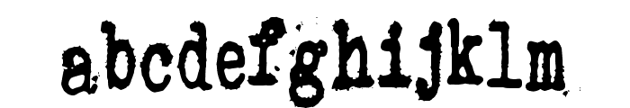 Zombie Queen 2 Font LOWERCASE