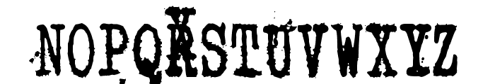 Zombie Queen XED Font UPPERCASE
