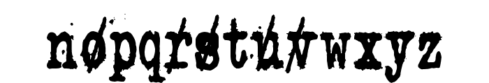 Zombie Queen Zlash Font LOWERCASE