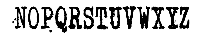 Zombie Queen Font UPPERCASE