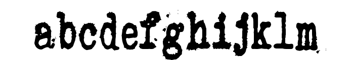 Zombie Queen Font LOWERCASE