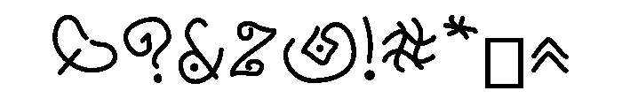 Zomper Glyphs Font OTHER CHARS