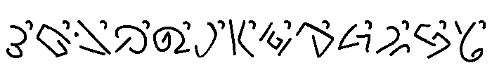 Zomper Glyphs Font UPPERCASE