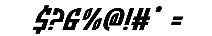 Zone Rider Expanded Italic Font OTHER CHARS
