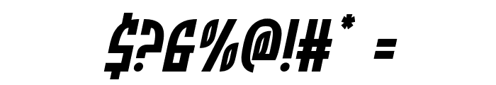 Zone Rider Semi-Italic Font OTHER CHARS