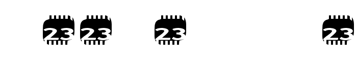 Zone23_zazen matrix Font OTHER CHARS