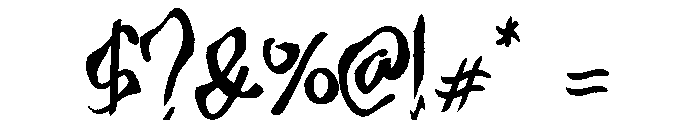 Zonijone Regular Font OTHER CHARS