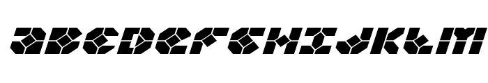 Zoom Runner Expanded Italic Font UPPERCASE