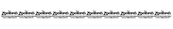 Zootopia JPosters.com.ar Font OTHER CHARS