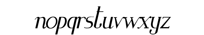 Zorus Serif Italic Font LOWERCASE