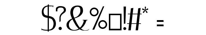 Zorus Serif Font OTHER CHARS