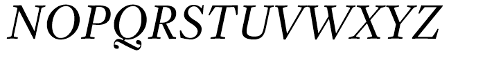 Zocalo Display Regular Italic Font UPPERCASE