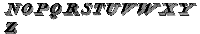 Zooth Shaded Font UPPERCASE
