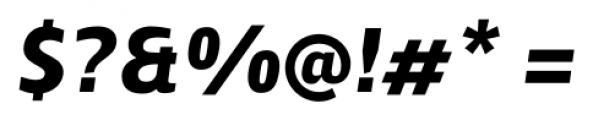Zosimo Cyrillic Black Italic Font OTHER CHARS