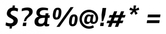 Zosimo Cyrillic Bold Italic Font OTHER CHARS