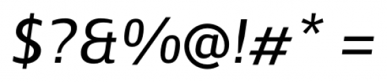 Zosimo Cyrillic Italic Font OTHER CHARS
