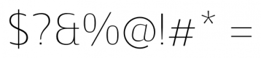 Zosimo Cyrillic Thin Font OTHER CHARS