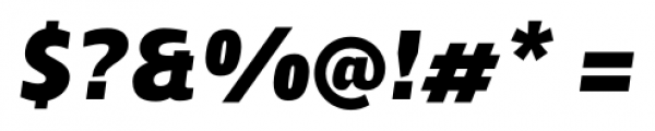 Zosimo Cyrillic Ultrablack Italic Font OTHER CHARS