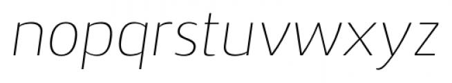 Zosimo Std Thin Italic Font LOWERCASE