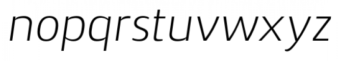 Zosimo Std UltraLight Italic Font LOWERCASE