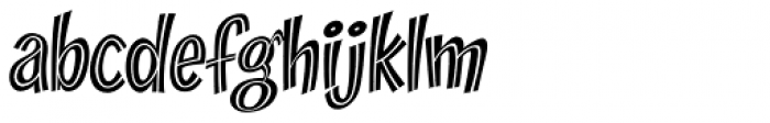 Zoinks Inline Font LOWERCASE