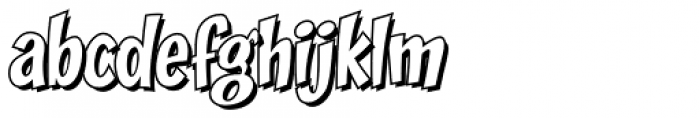 Zoinks Outline Font LOWERCASE