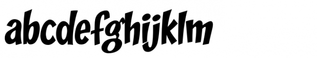 Zoinks Regular Font LOWERCASE