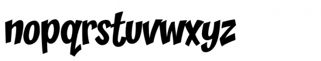 Zoinks Regular Font LOWERCASE