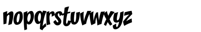 Zoinks Warm Font LOWERCASE