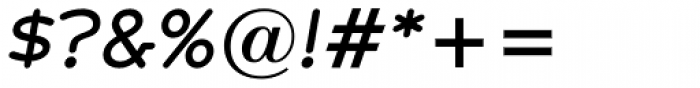 Zolano Serif BTN Bold Oblique Font OTHER CHARS