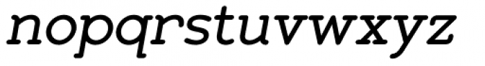 Zolano Serif BTN Bold Oblique Font LOWERCASE