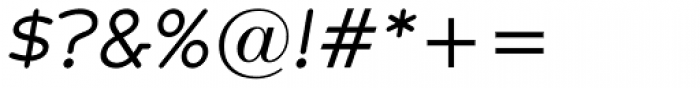 Zolano Serif BTN Oblique Font OTHER CHARS