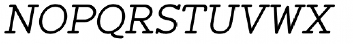 Zolano Serif BTN Oblique Font UPPERCASE