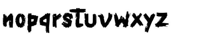 Zombie Corpse Font LOWERCASE