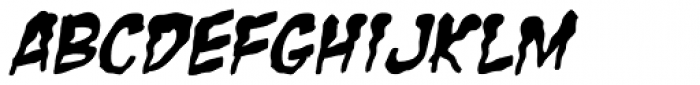 Zombie Guts Italic Font UPPERCASE