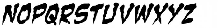Zombie Guts Italic Font LOWERCASE