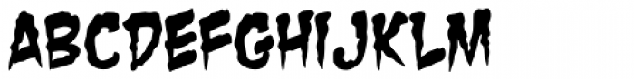Zombie Guts Font LOWERCASE