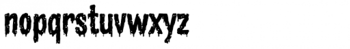 Zombie Rot Drippy Font LOWERCASE