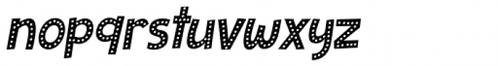 Zombie Starfish Dots Italic Font LOWERCASE