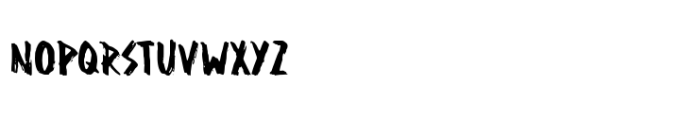 Zombies Ode Font LOWERCASE