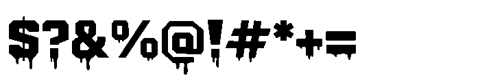Zombox Slime Font OTHER CHARS