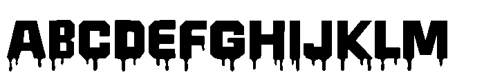 Zombox Slime Font UPPERCASE