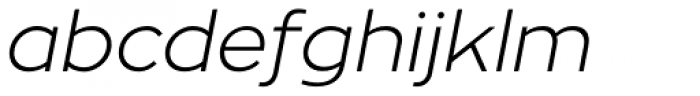 Zona Pro Light Italic Font LOWERCASE