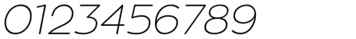 Zona Pro Thin Italic Font OTHER CHARS