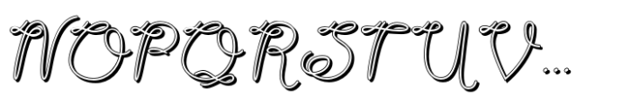 Zonary Italic Shadow Font UPPERCASE