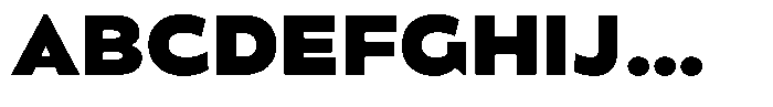 Zonda Black Font UPPERCASE
