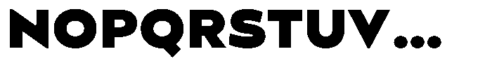 Zonda Black Font UPPERCASE
