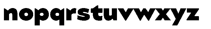 Zonda Black Font LOWERCASE