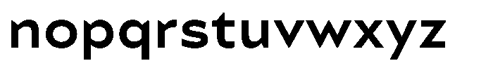 Zonda Medium Font LOWERCASE